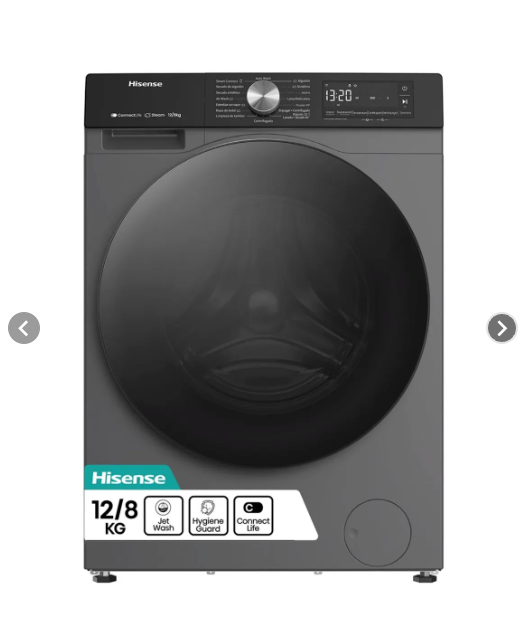Lavadora Secadora WD3S1243BT1 12 Kg / 8 Hisense