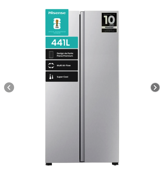 Refrigerador Side By Side 441 Lts No Frost RS3P428NEDA Hisense