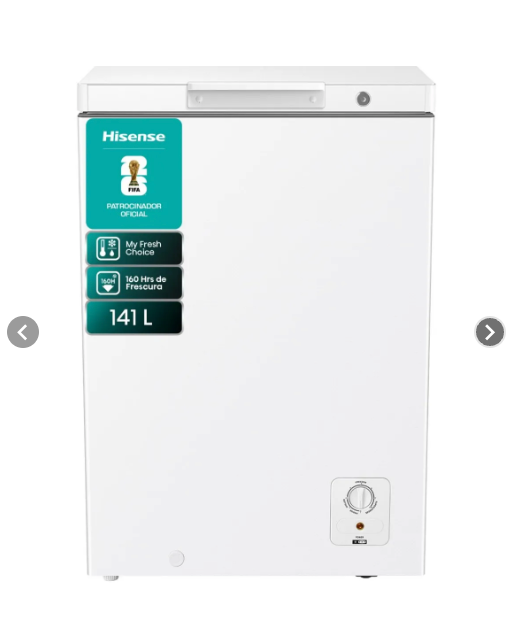 Freezer Horizontal 141 Litros Frío Directo FT145N1BWF Hisense